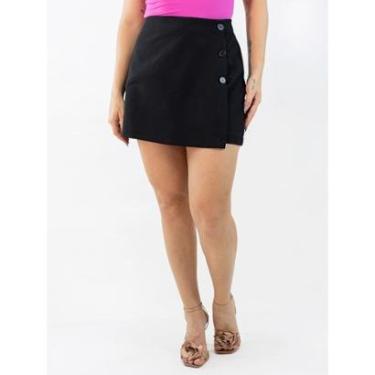 Imagem de Short Saia Feminino Alto Alfaiataria Cross Time Envelope Anticorpus-Feminino