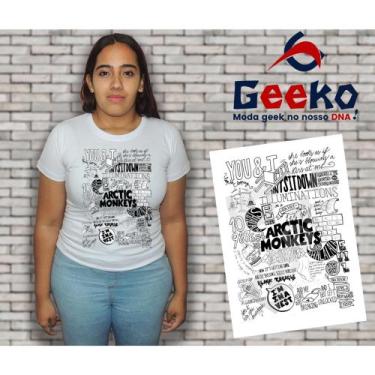 Imagem de Baby Look Arctic Monkeys - Indie - Alternativo - Rock - Geeko, Branco,