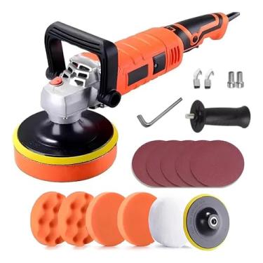 Imagem de GM Bear Politriz Automotiva,Politriz Roto Orbital Com Velocidade Variável 6 Polegadas,1200W 4000 RPM Mandril125mm Polir Lixar Carro Madeira Com Acessórios (Voltage: 220 Volts)