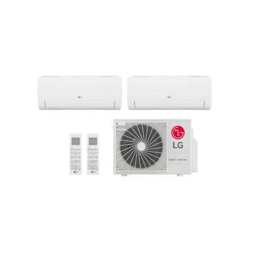 Imagem de Ar condicionado Multi Split Inverter 2 ambientes (Hiwall 1X 9.000BTUS, 1X18.000BTUS) Quente/Frio WiFi integrado