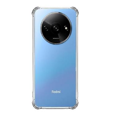 Imagem de Capa para Xiaomi Redmi A3 2024 anti-impacto TPU transparente borda reforçadas anti-choque