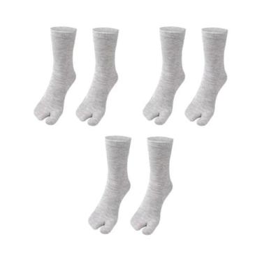 Imagem de Sandalhas De Algodão Respirável Unissex, Chinelo De Dois Dedos, Meias 