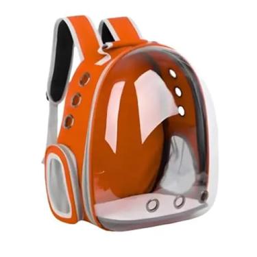 Imagem de Mochila Transporte Pet: Bolsa para Cachorro/Gato (Até 6kg) – Ideal para Viagem e Consultas Veterinárias(LARNJA)