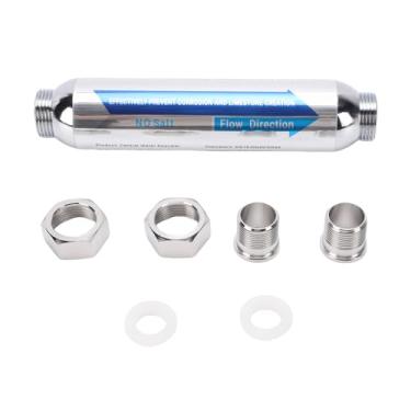 Imagem de LiebeWH Amaciante de água para Casa Inteira, Linha Fêmea Npt de 3/4 Polegadas, Inibidor de Escala Central de Aço Inoxidável, Descalcificador de água para Casa