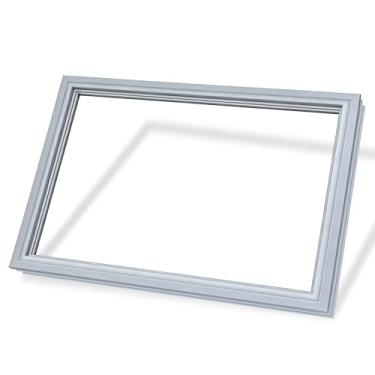 Imagem de Gaxeta de porta de freezer W10714545 atualizada compatível com Whirlpool Maytag Kenmore Jenn-Air KitchenAid Amana vedação de geladeira, substitui WPW10714545, W10191103, W10443322, 3377744, 53,3 cm x