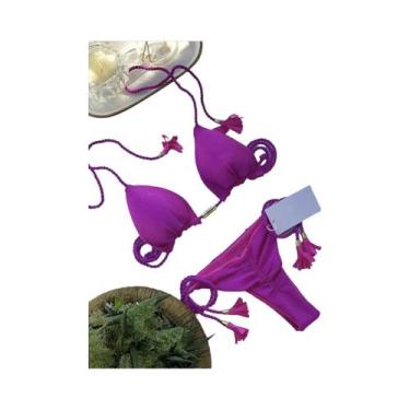 Imagem de Conjunto De Biquíni Ajustável Para Mulheres, Moda Sexy, Maiô Sólido, T