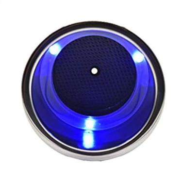 Imagem de MARINE CITY 3 luzes LED azuis de aço inoxidável 12V, suporte de copo de bebida 1W com ralo para barcos – Mesas de pôquer – bancadas – painéis – bancos traseiros (pacote com 1)