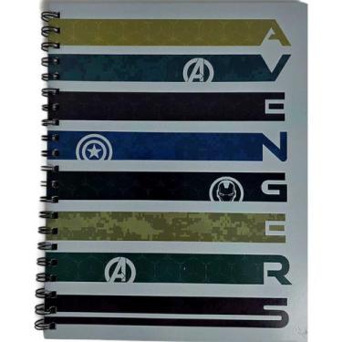 Imagem de Caderno Universitário 1 Matéria Avengers - Faixas 80 Folhas - Culturam