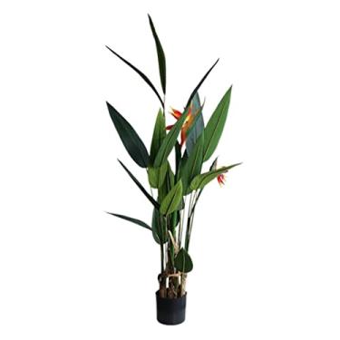 Imagem de SLGGPJBU Plantas falsas planta artificial árvore artificial estilo nórdico sala de estar quarto jardim decoração de árvore artificial plantas artificiais plantas artificiais interior exterior, 158 cm