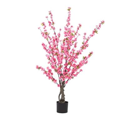 Imagem de SLGGPJBU Plantas falsas planta artificial árvore artificial simulação planta bonsai decoração de casa sala de estar hotel decoração árvore falsa plantas artificiais interior ao ar livre, B-90 cm