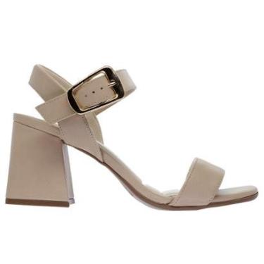 Imagem de Sandália Salto Médio Feminino Bebecê T6030-123 Nude-Feminino