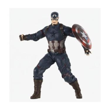 Imagem de Boneco Capitão América Gigante 45cm c/ Escudo Articulado Infantil Revo