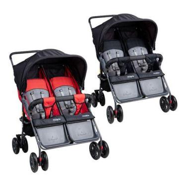 Imagem de Carrinho De Bebê Gêmeos Reclinável 5 Posições - Hércules - Kids Baby H