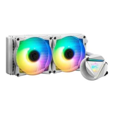 Imagem de Water Cooler MSI MAG Coreliquid 240R V2 WHITE , ARGB, 240mm, Intel e AMD, Branco - 306-7ZW1B50-813-Unissex