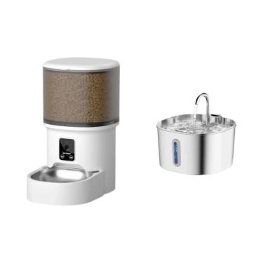 Imagem de Dispensador Automático De Ração Para Gatos E Cães 4L Smart WiFi Com Ti