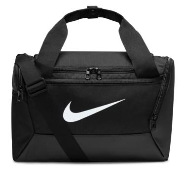 Imagem de Nike, Bolsa esportiva unissex Brasilia 9,5 (extra pequena, 25L), Preto/Preto/Branco, One Size