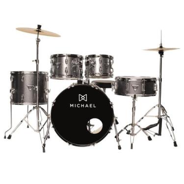 Imagem de Bateria Michael Trinity Dmt220 Bumbo 20" Dark Gray (GY)