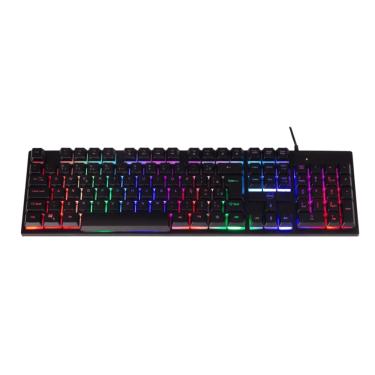Imagem de Teclado Gamer Multimídia GTE1000 USB 1.5M ABNT2 Rainbow Dazz