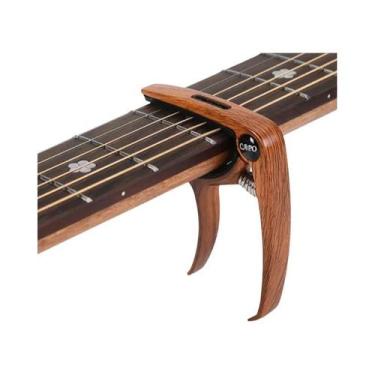 Imagem de Capotraste De Guitarra 3 Em 1 Em Liga De Zinco Com Slot Para Palheta E
