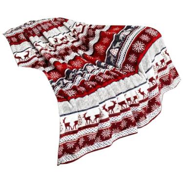 Imagem de Mantas de Natal | de neve de flanela quente para decoração de casa - Cobertor de lã de Natal para cama - para mãe, esposa, sofá-cama, sala de estar, quarto, , dormitório, apartamento, festa