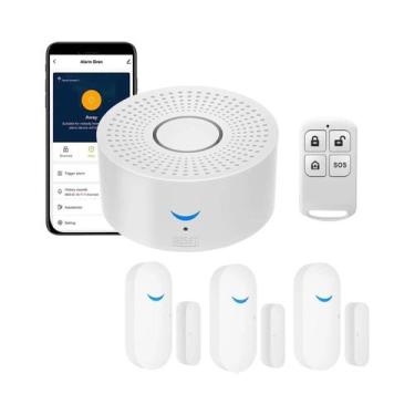 Imagem de Sistema De Alarme Para Casa Inteligente Tuya Wifi 433mhz, Sirene Sem F