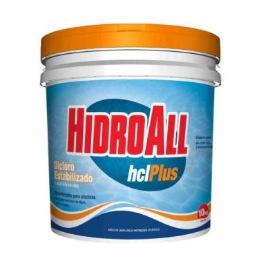 Imagem de Cloro Hidroall HCL Plus BD 10kg Alta Performance para Piscina - tub10 