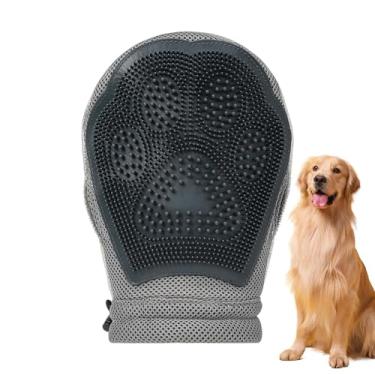 Imagem de Depilação de luva para animais de estimação | Cuidados com remoção de pelos de gatinho, luvas de desembaraçar filhotes, para carro, acampamento, salão, canil, tapete, sofá, roupas, móveis, ambientes