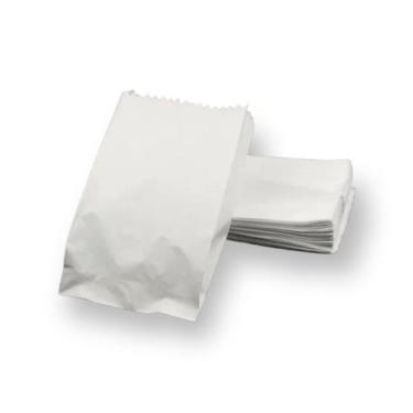 Imagem de Saco Kraft Branco 1,2KG Embale Bem com 500 unidades