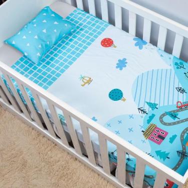 Imagem de Jogo de Lençol 2 Peças Bebê Berço Americano Nacional Infantil Bebês Fr