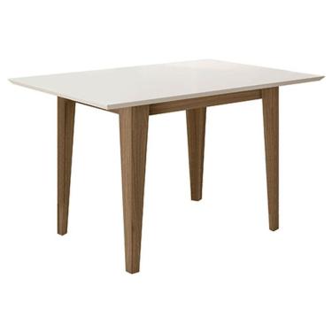 Imagem de Mesa De Jantar 136cm Kate Carvalho Off White - Poliman