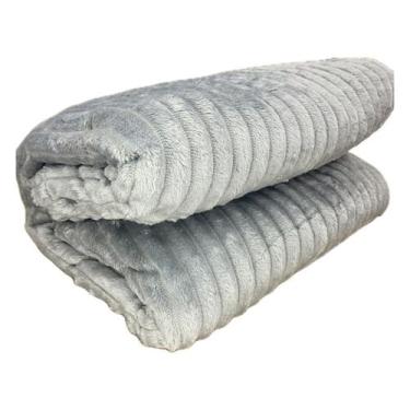 Imagem de Cobertor luster - casal - cinza - corttex