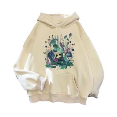 Imagem de Hoodies Masculinos Hollow Knight Ulzzang Grunge Y2k Estilo Estético, P