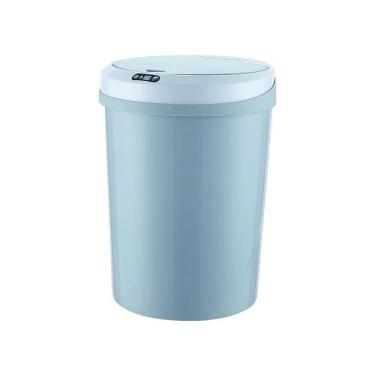 Imagem de Lixeira Automática Com Sensor Touch Cesto De Lixo Inteligente 9 Litros Azul Luxo