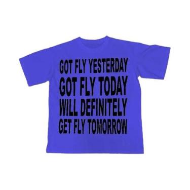 Imagem de Camiseta Masculina Oversized Y2K De Algodão Com Estampa De Letras, Est