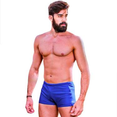 Imagem de Sunga Boxer Masculina Com Bolso Zíper Lateral Forrada Cadarço Ajustavé