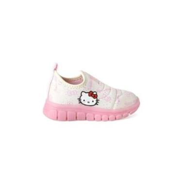 Imagem de Tênis Infantil Novopé Hello Kitty Led 28/32 Off White-Feminino