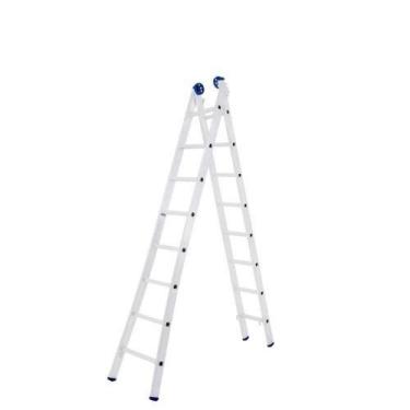 Imagem de Escada Alumínio Extensiva 8 Degraus 2,4 - 4,21 Metros - Mor - Suporta 