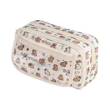 Imagem de Estojo De Lápis De Desenho Animado De Capivara Fofa, Estojo De Lápis D