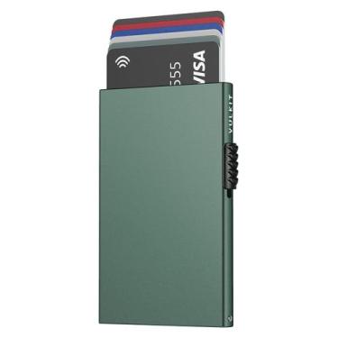 Imagem de Carteira VULKIT Porta-cartões com proteção RFID Slim Metal