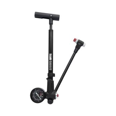 Imagem de Bomba De Ar Portátil De Alta Pressão 350psi Com Manômetro Para Garfo D