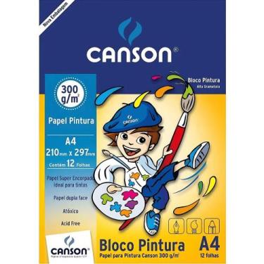 Imagem de Bloco Pintura A3 300 Gramas c/ 12 Folhas - Canson