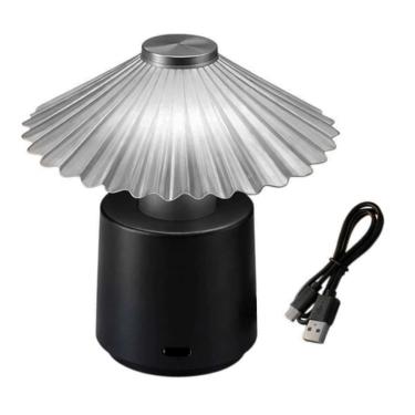 Imagem de Luminaria Touch LED Abajur de Mesa USB Iluminaçao Regcarregavel Cabeceira Quarto Sala Escritorio Decoraçao