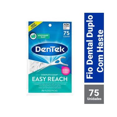 Imagem de Fio Dental Dentek Floss Picks Complete Clean Easy Reach 75un