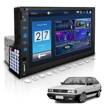 Imagem de Central Multimídia Universal 1 Din Mp5 Bt Vw Gol Quadrado - First Opti