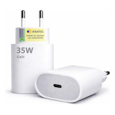 Imagem de Carregador 35w Premium Para Celulares Fonte Usb C Cor Branca - shark, 