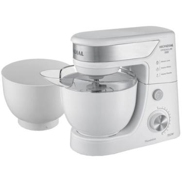 Imagem de Batedeira Planetária Mondial Branco e Inox 700W BP-01P-W, Branco, 110V