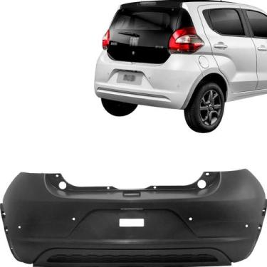 Imagem de Parachoque Traseiro Mobi Way 2017 2018 2019 2020 Com Furo Sensor - Dts