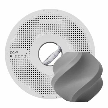 Imagem de Filamento PLA Lite Bambu Lab para Impressora 3D Cinza Escuro  1.0Kg 1.75mm