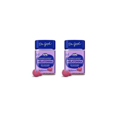 Imagem de Kit 2 Melatoninas Sabor Morango 2x60 Gomas Fini Dr Good-Unissex
