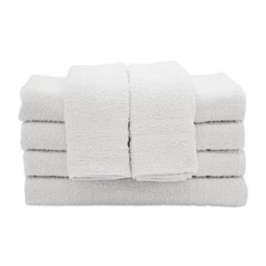 Imagem de Kit 8 Toalhas de Rosto para Salão e Barbearia Premium 45x80 cm  Gramat
